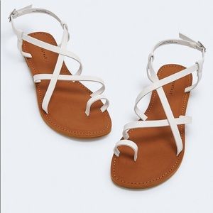 Brand New! Strappy White Sandals